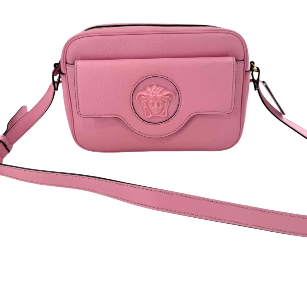 Stunning like NEW Versace La Medusa camera bag in bubblegum pink